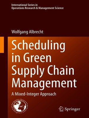 cover image of Scheduling in Green Supply Chain Management